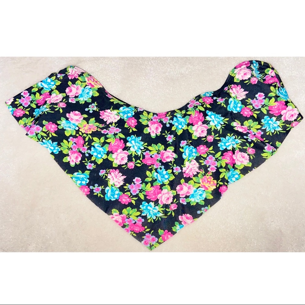 Forever 21 floral bikini top